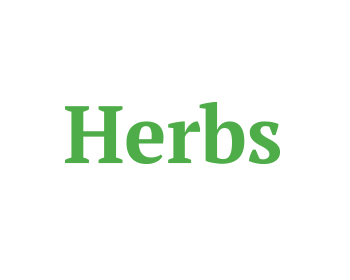 The word herbs in green letters referring to cannabis clones