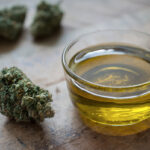 An image of a bowl of cannabis cookil oil after having made this homemade recipe