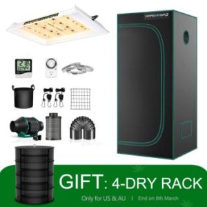 Mars Hydro TS 600 LED Grow Light + 2'X2' (60X60CM) Complete Indoor Grow Tent Kits